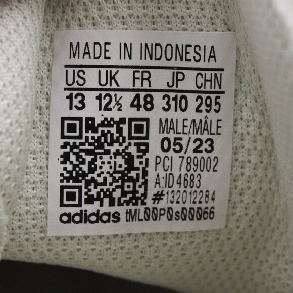 NWB Adidas Superstar Shoes in Alumina/Off White with Green Camp Print US 13 - Picture 13 of 16